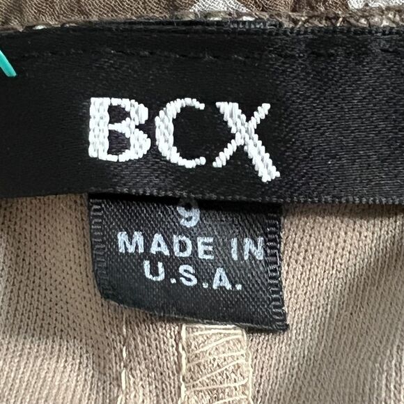 BCX Dress Womens Size 9 Brown White Polka Dot Sleeveless High Low Made USA Retro - Picture 5 of 12